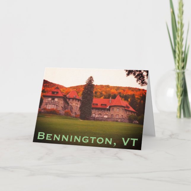 Tarjeta De Agradecimiento SVC, Bennington, VT Estate - Monte Anthony (Anverso)