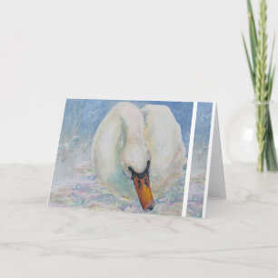 Tarjeta De Agradecimiento Swan Grace Beauty Maureen Girard