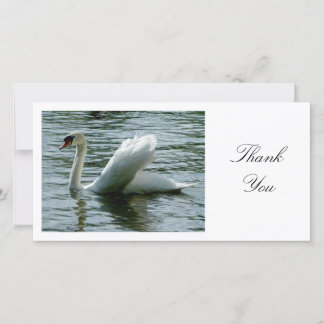 Tarjeta De Agradecimiento Swan - Gracias