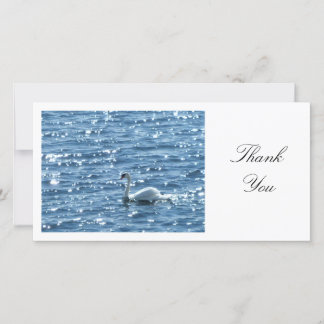 Tarjeta De Agradecimiento Swan - Gracias