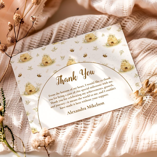 Tarjeta De Agradecimiento Sweet As Can Bee Wild One Birthday (Subido por el creador)