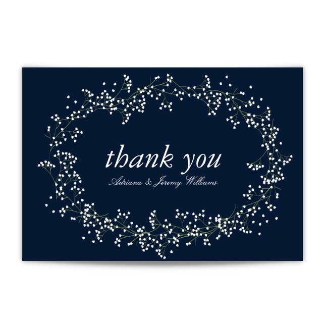 Tarjeta De Agradecimiento Sweet Baby's Breath Thank You Cards (Subido por el creador)