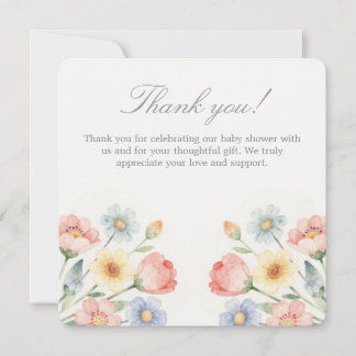 Tarjeta De Agradecimiento Sweet Bloom Thank you card