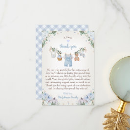 Tarjeta De Agradecimiento Sweet Little Pumpkin Autumn Baby Shower