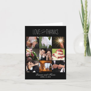 Tarjeta De Agradecimiento Sweet Memories Thank You Card - Black