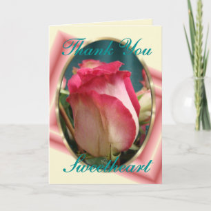 Tarjeta De Agradecimiento SweetheartRose-personalizar-cualquier ocasión