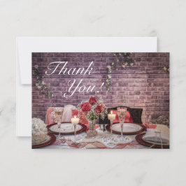 Tarjeta De Agradecimiento Tabla de Bodas de novias y novias 6371