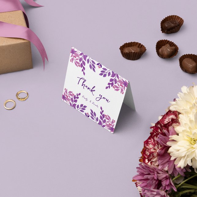 Tarjeta De Agradecimiento Tabla floral (Subido por el creador)