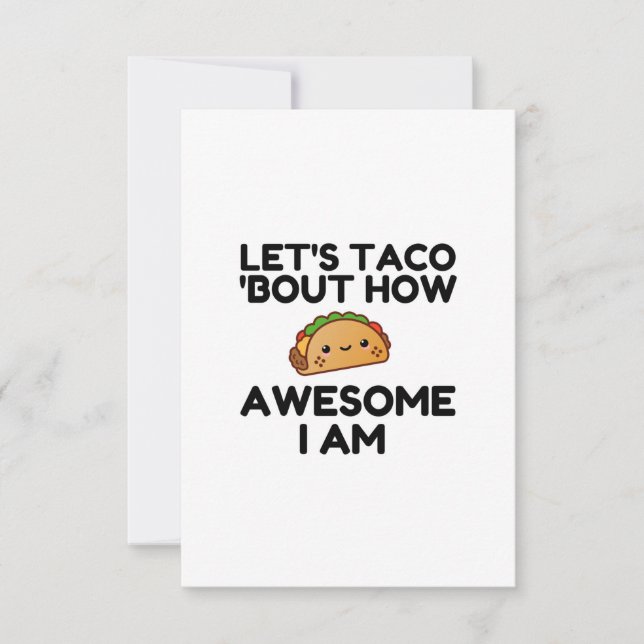 Tarjeta De Agradecimiento Taco 'Bout' (Anverso)