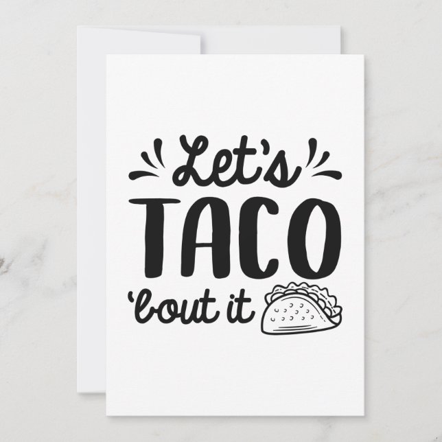 Tarjeta De Agradecimiento Taco ‘Bout It (Anverso)