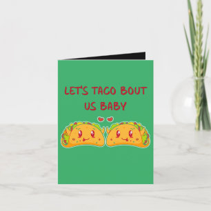 Tarjeta De Agradecimiento Taco sobre el bebé Valentines Taco