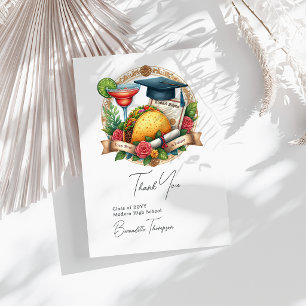 Tarjeta De Agradecimiento Taco ‘sobre una futura graduación