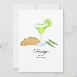 Tarjeta De Agradecimiento Tacos y tequila