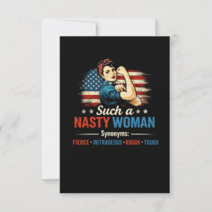 Tarjeta De Agradecimiento Tal mujer desagradable