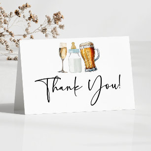 Tarjeta De Agradecimiento ¡También se producen burbujas y pañales! Baby Show