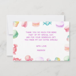 Tarjeta De Agradecimiento Tan dulce ser... cumpleaños de niños