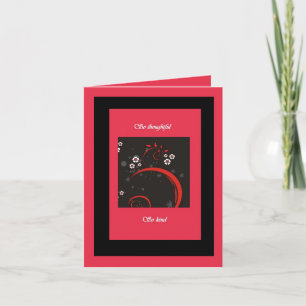 Tarjeta de agradecimiento tan reflexiva