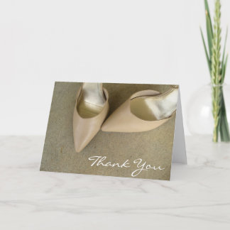 Tarjeta De Agradecimiento Tan Shoes Gracias Cartas