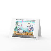 Tarjeta de agradecimiento "Tank Ewe"