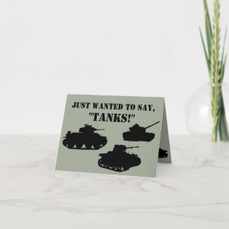 Tarjeta De Agradecimiento Tank You Cards
