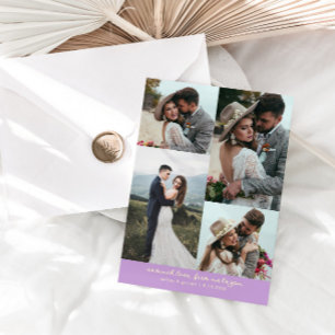 Tarjeta De Agradecimiento Tanto Amor Elegante Foto de Boda Wisteria