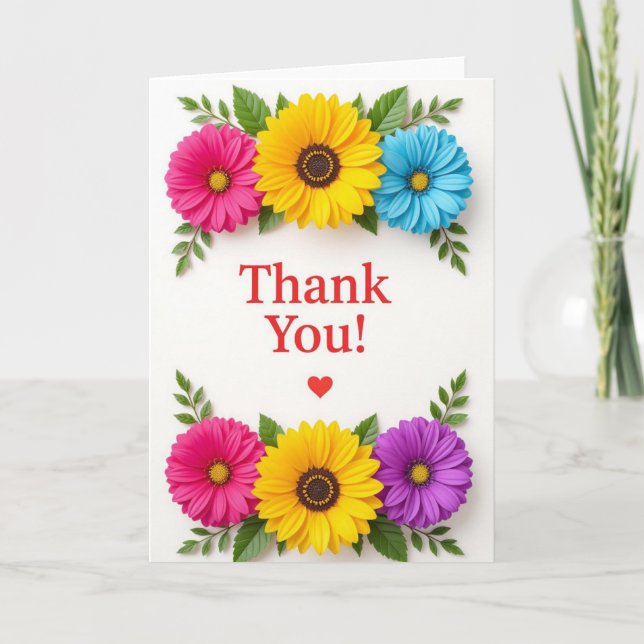 Tarjeta de agradecimiento, tarjeta de agradecimien (Anverso)