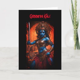 Tarjeta De Agradecimiento ¡Tarjeta de felicitación Kali para la diosa india!