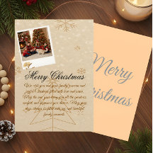 “Tarjeta de Navidad personalizada con foto familia