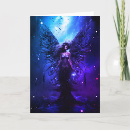 Tarjeta De Agradecimiento ¡Tarjeta de saludo de la diosa alada mística!