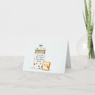 Tarjeta De Agradecimiento Tarjeta: Eres lo Mejor Desde el Pan en Rebanadas