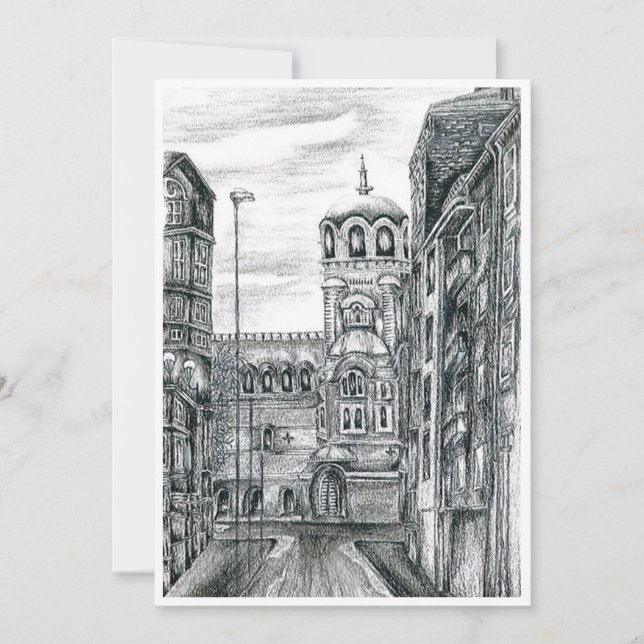 Tarjeta De Agradecimiento Tarjeta, Sofía Capital de Bulgaria (Anverso)