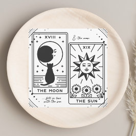 Tarjeta De Agradecimiento Tarot Cards | Ducha de novia | BODA | B+W moderno