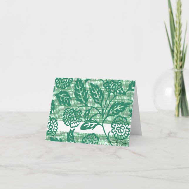 Tarjeta De Agradecimiento Tatami Cloth Pattern Note Cards (Anverso)