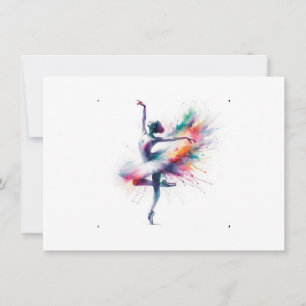 Tarjeta De Agradecimiento Taza de bailarina