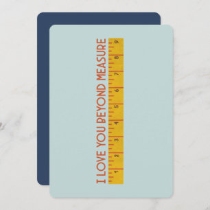 Tarjeta De Agradecimiento Te amo más allá de la medida