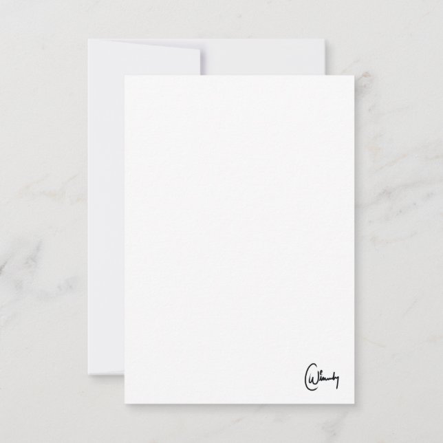 Tarjeta De Agradecimiento Te amo más que a la taza de café (Reverso)