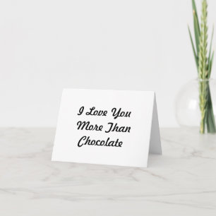 Tarjeta De Agradecimiento Te Amo Más Que Chocolate