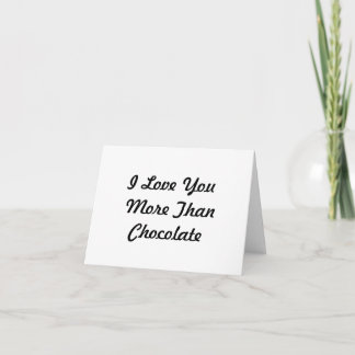 Tarjeta De Agradecimiento Te Amo Más Que Chocolate
