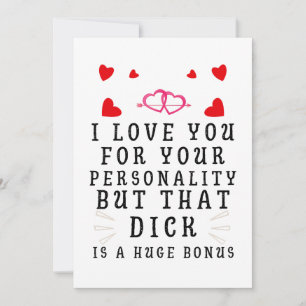 Tarjeta De Agradecimiento Te Amo Por Tu Personalidad, Aniversario Divertido
