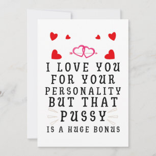 Tarjeta De Agradecimiento Te Amo Por Tu Personalidad Divertido Aniversario