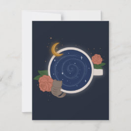 Tarjeta De Agradecimiento Té celeste