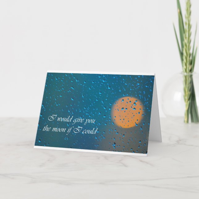 Tarjeta De Agradecimiento Te daría la luna (Anverso)