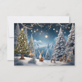 Tarjeta De Agradecimiento Te deseamos una feliz Navidad