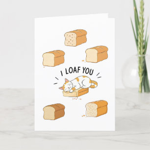 Tarjeta De Agradecimiento Te miro la carta del aniversario de amor del gato