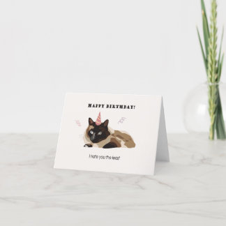 Tarjeta De Agradecimiento Te odio la carta de cumpleaños menos graciosa