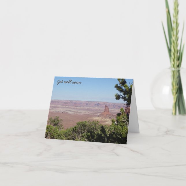 Tarjeta De Agradecimiento Te pondrás bien pronto, Canyonlands (Anverso)
