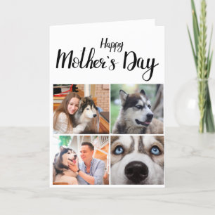 Tarjeta De Agradecimiento Te quiero mamá... 4 fotos personalizado collage