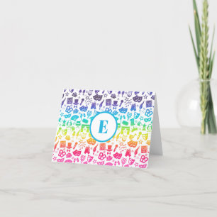 Tarjeta De Agradecimiento Teatro Lover Icons Notecard