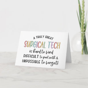 Tarjeta De Agradecimiento Técnico Quirúrgico   Tecnólogo Quirúrgico O Técnic