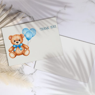Tarjeta De Agradecimiento Teddy Bear Baby Shower